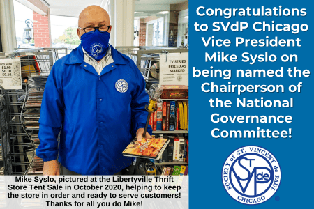 Congratulations to SVdP Vice President Mike Syslo!