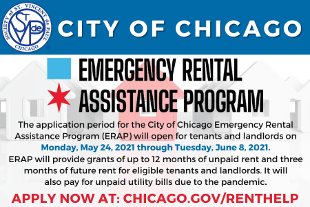 **DEADLINE TO APPLY EXTENDED** Chicago Emergency Rental Assistance Program (ERAP)
