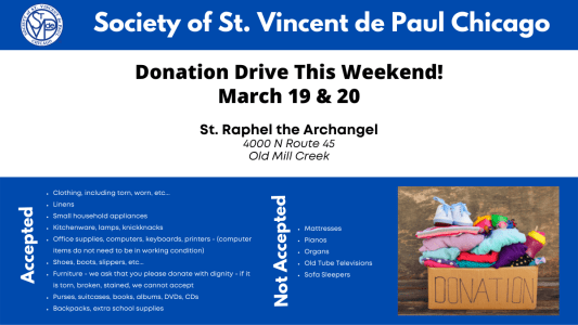 Donation Drive This Weekend!