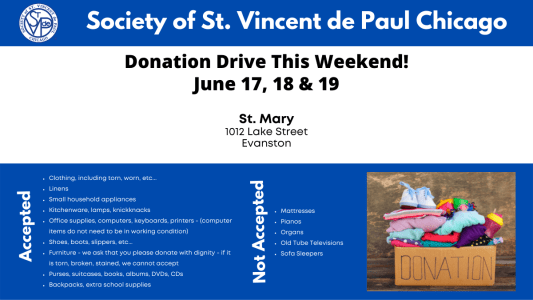 Donation Event: June 17, 18 & 19