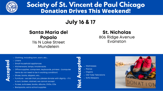Donation Events: July 16 & 17