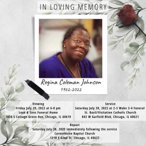 In Memoriam: Regina Coleman Johnson