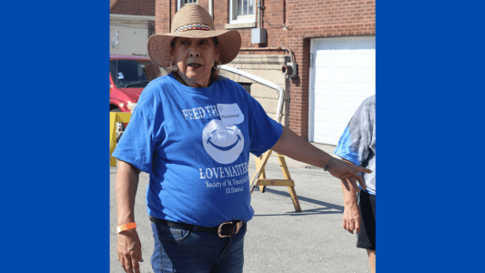 WGN News Features St. Gall Food Pantry & Liz Arreola