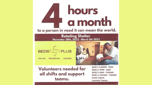 Beds Plus Seeking Volunteers