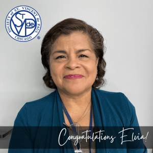 Congratulations Elvia – SVdP Chicago Central Office Administrator