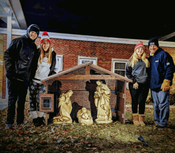 Advent Begins with a New Nativity Scene at Marist High School