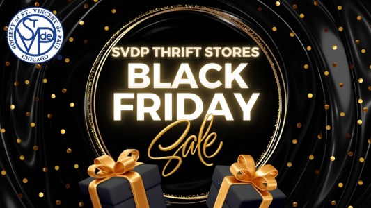 Shop SVDP Thrift Stores on Black Friday and all weekend long!