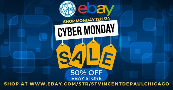 Shop SVDP Ebay Store on Cyber Monday!