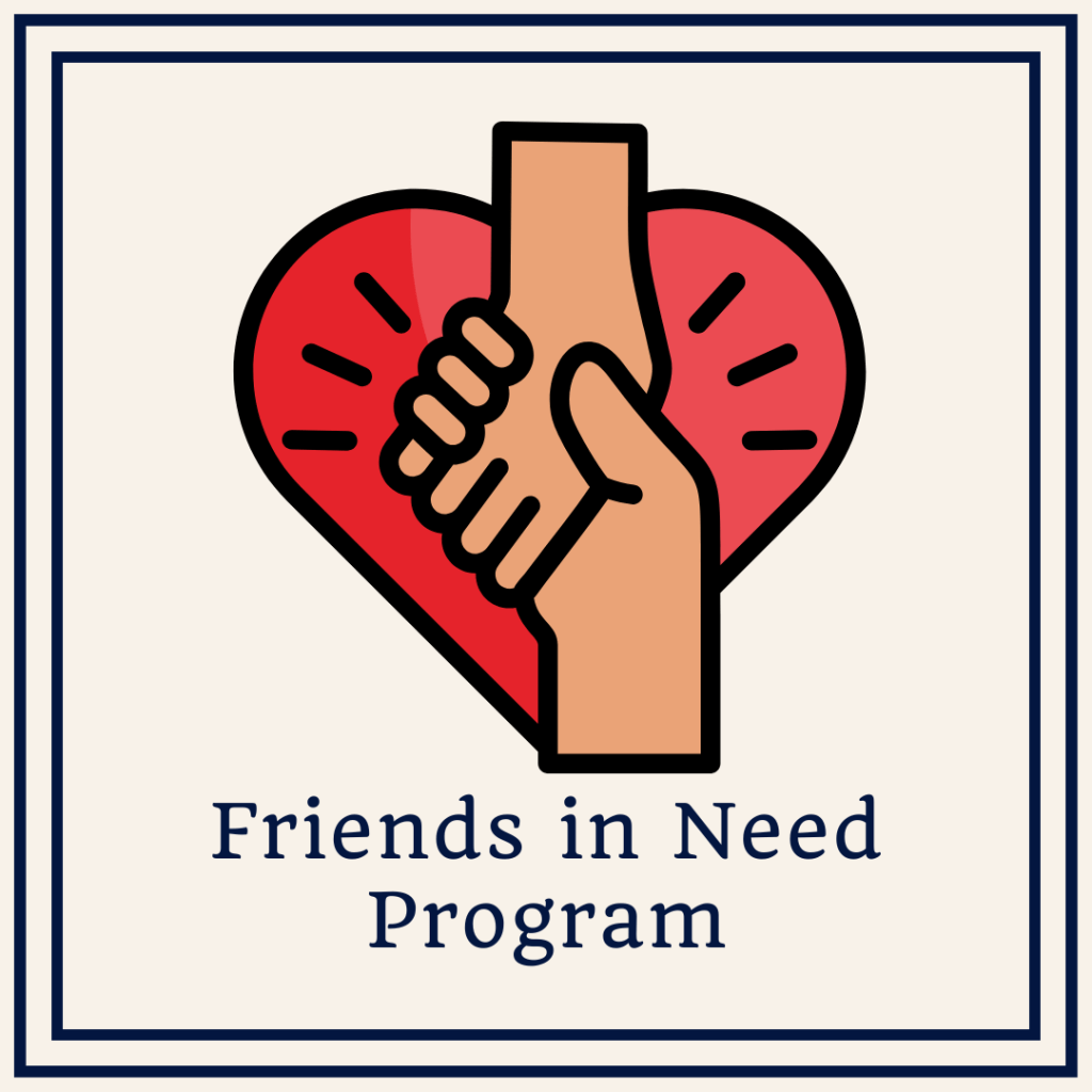 Friends in Need Button